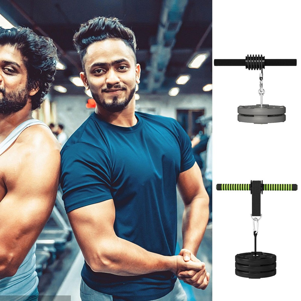 Forearm Wrist Roller Blaster Arm Exerciser Trainer Muscle Strength Tool