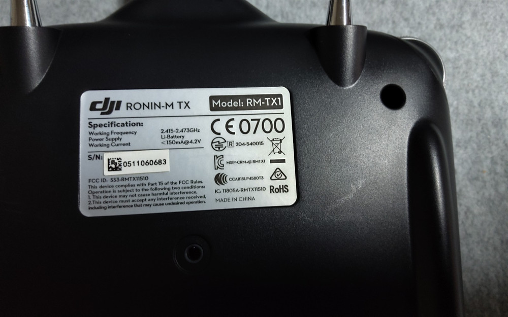Ronin-M RM-6 Camera Mount W/ Remotes, Manual in Case
