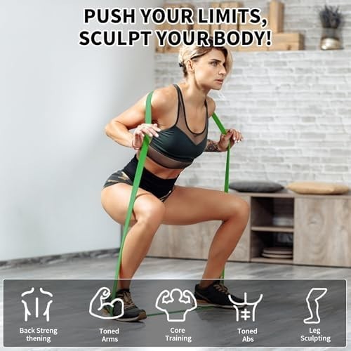 Heavy Duty Resistance Bands Set 5 Loop for Gym Exercise Pull up Fitness Workout