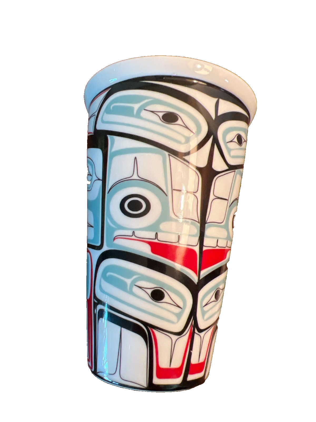 Native Northwest Vancouver Mug Raven Haida Design Ceramic 20oz