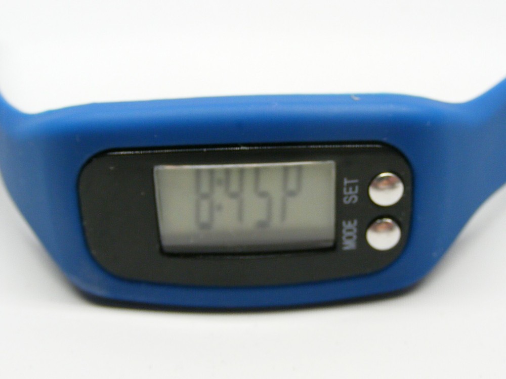 Crane Pedometer Blue Adjustable Band Used Replacement
