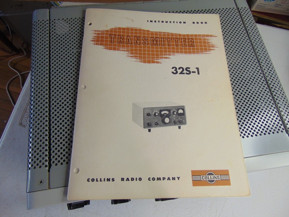 Collins 32S-1 Ham Radio Transmitter with Manual