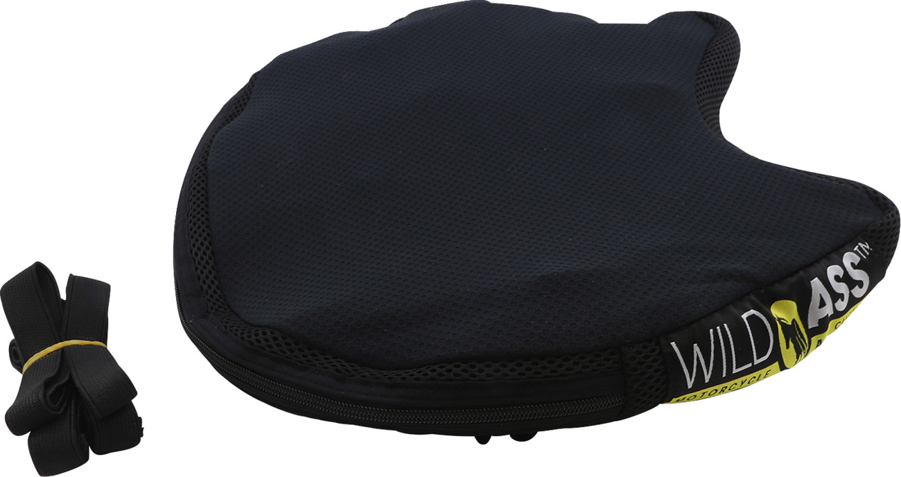 Wild Ass 14" x 15.5" Black Smart Air Lite Driver Motorcycle Seat Cushion Pad