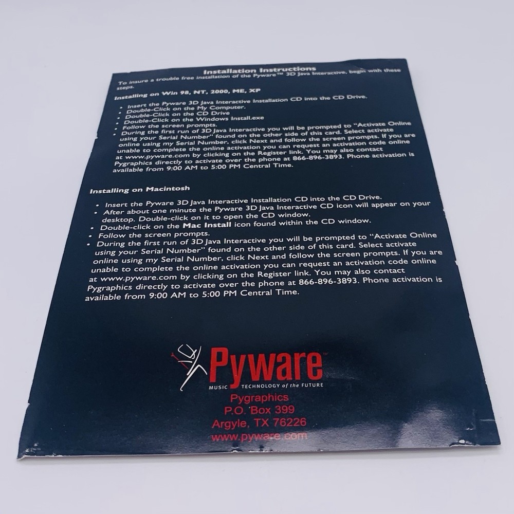 Pyware 3D Java Interactive Standard Ed V4 Marching Band Drill Writing Software