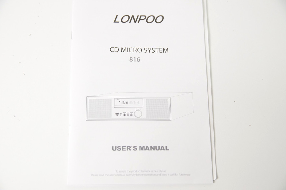 Lonpoo CD Micro System Receiver With USB & Bluetooth
