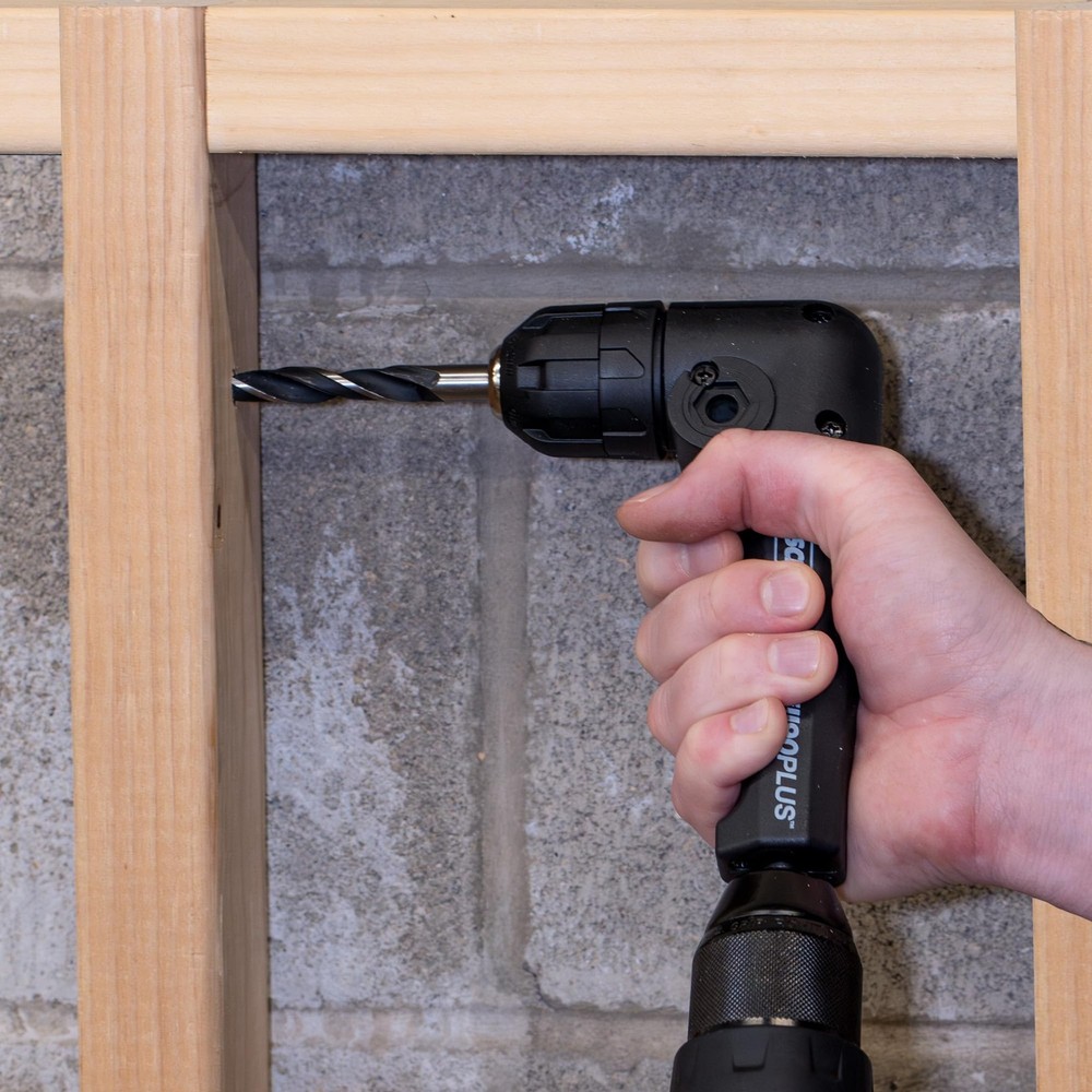 1304 Drill90PLUS Right Angle Drill Attachment Extension Tool Black Red