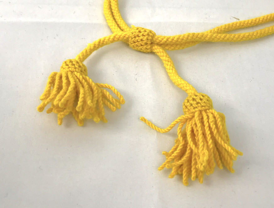Yellow Wool Hat Cord - Cavalry