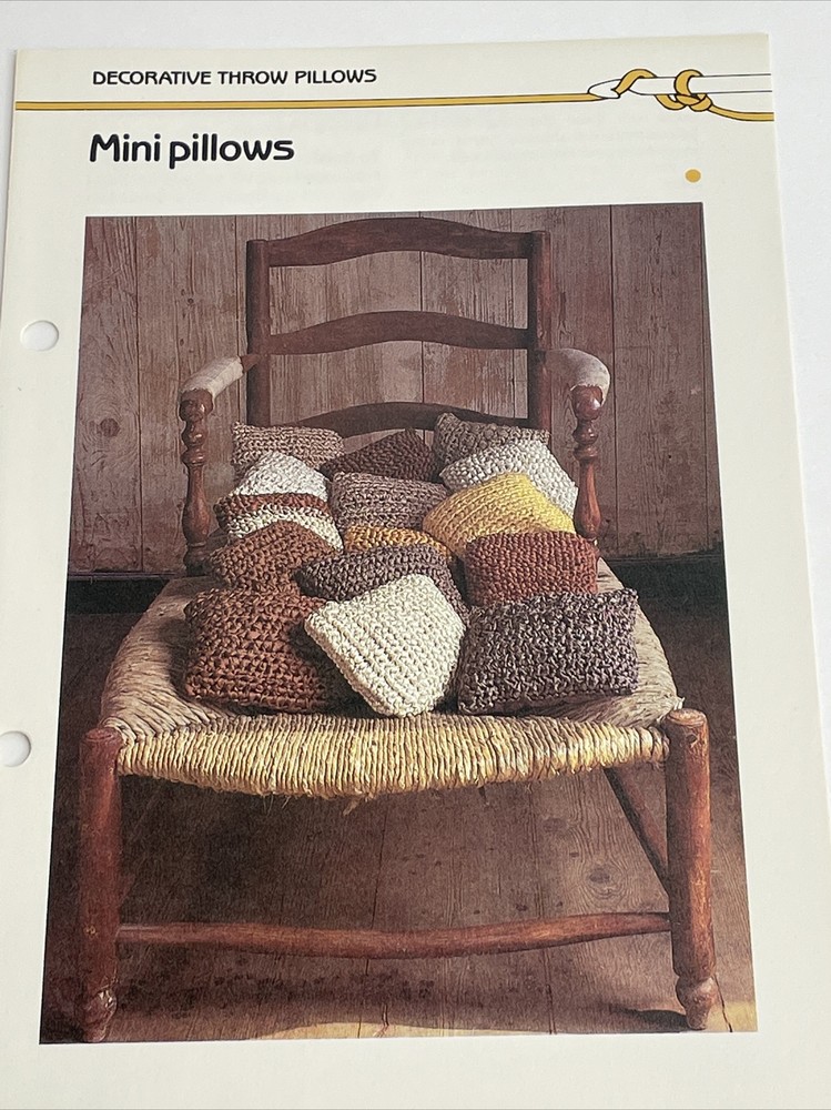 Marshall Cavendish Mini Pillows Crochet Pattern