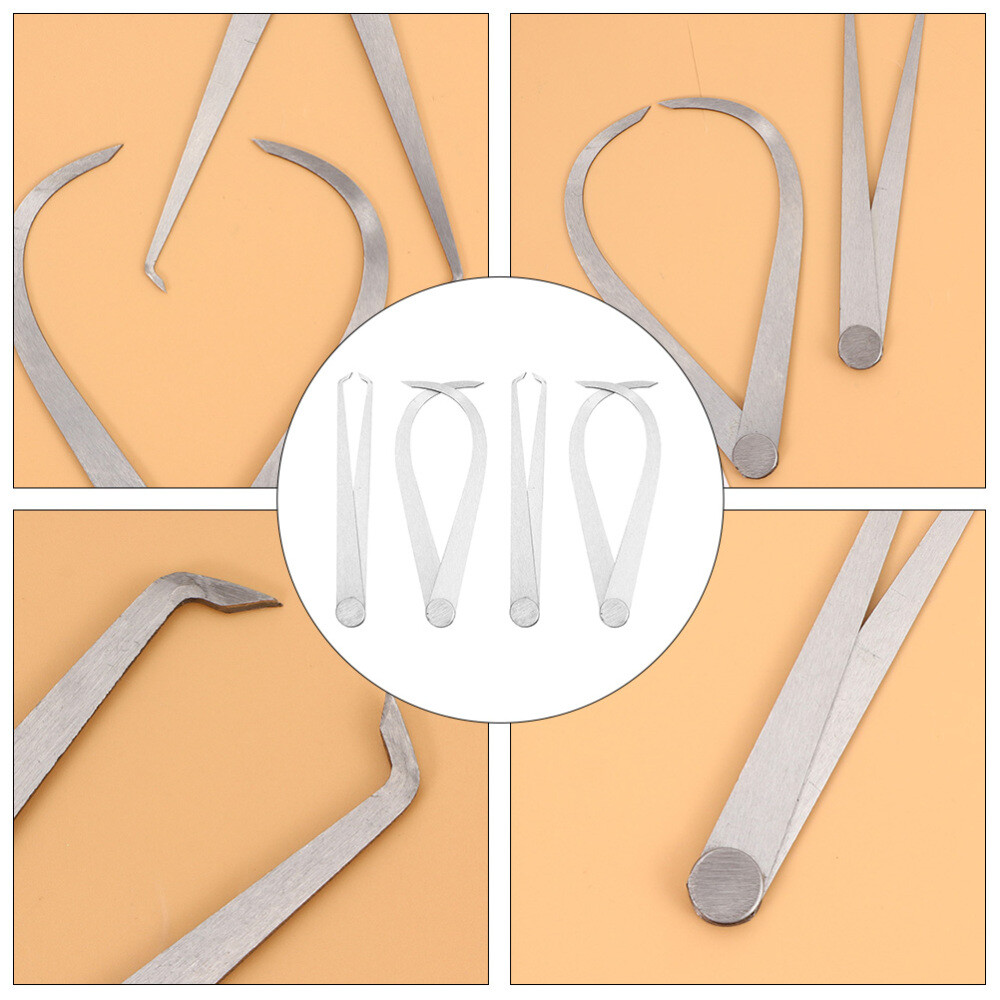 4 Pcs Ceramic Measuring Tool Spring Calipers Clay Tools External