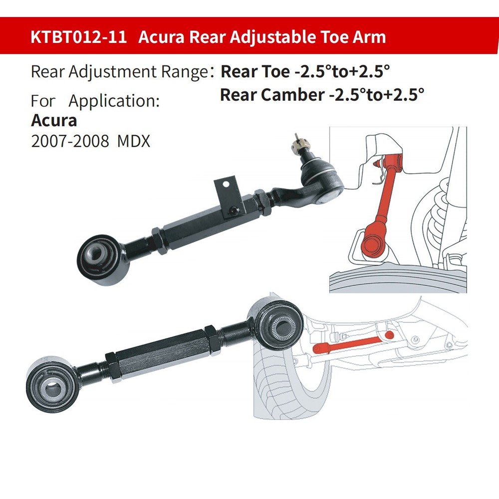 LYKT 4x Alignment Rear Camber&Toe Adjustable Control Arm for HondaPilot&AcuraMDX