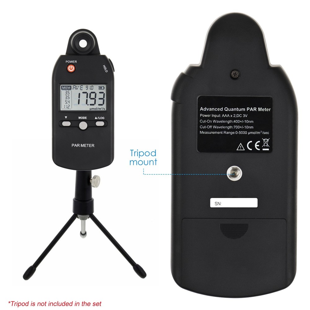 Light Meter Photography Full-Spectrum Quantum Sensor Par Meter Smart PPFD Tester