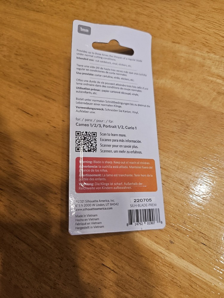 Silhouette 1 mm Premium Blade