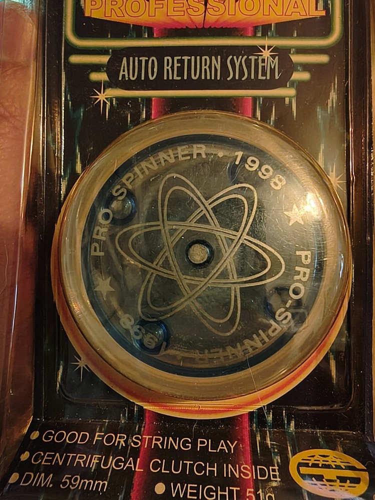 1998 Blue Hyper Yoyo Pro Spinner Professional Auto Return System