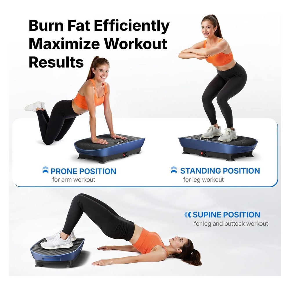 Vibration Plate Exercise Machine, Curved Vibration Plate for Lymphatic Drainage