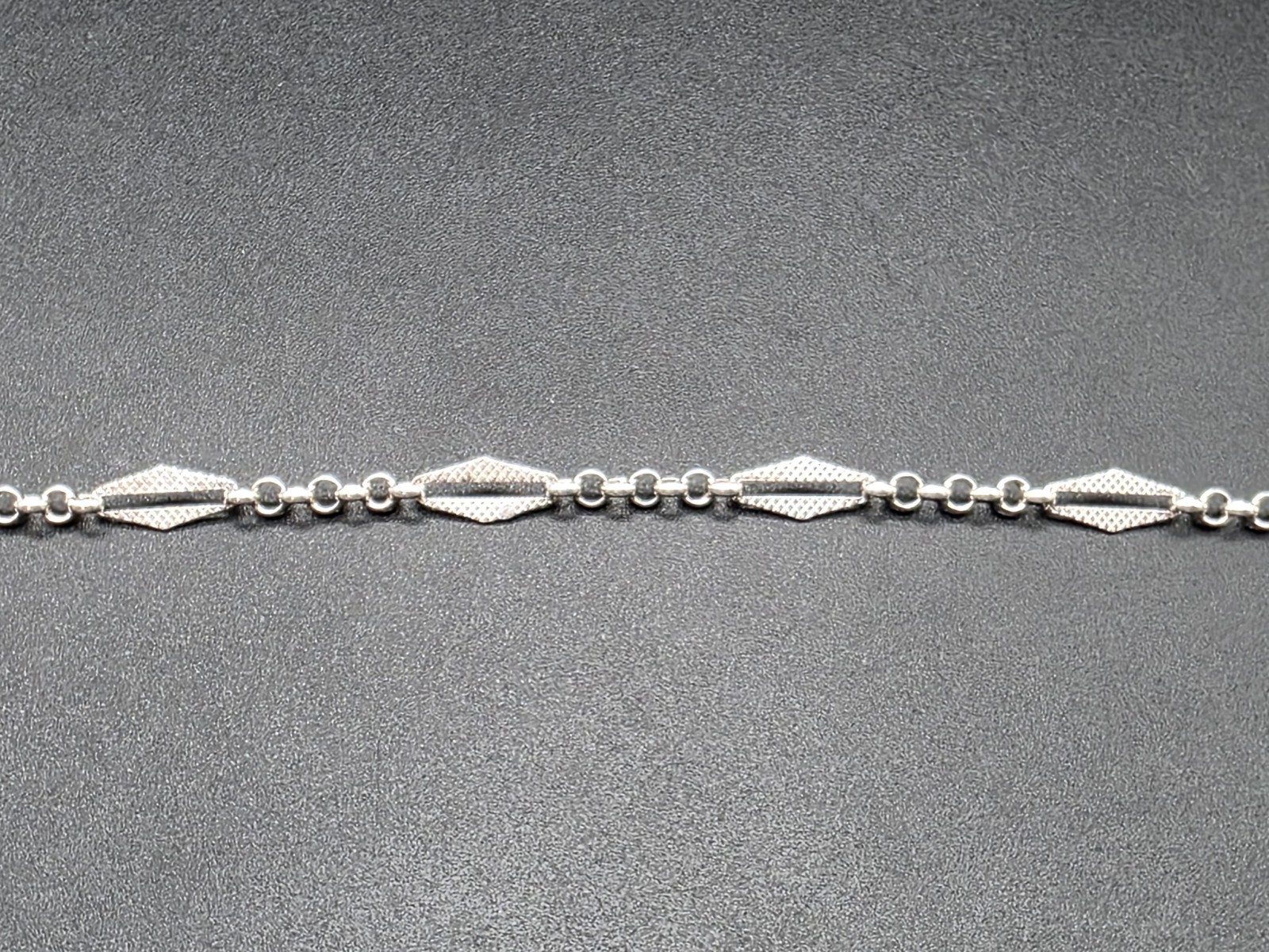 Antique Art Deco Silver Single Albert Pocket Watch Chain France c1920s