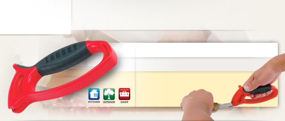 LANSKY Deluxe Quick Edge Sharpener, Rubber Grip For Maximum Comfort LSTCN NEW