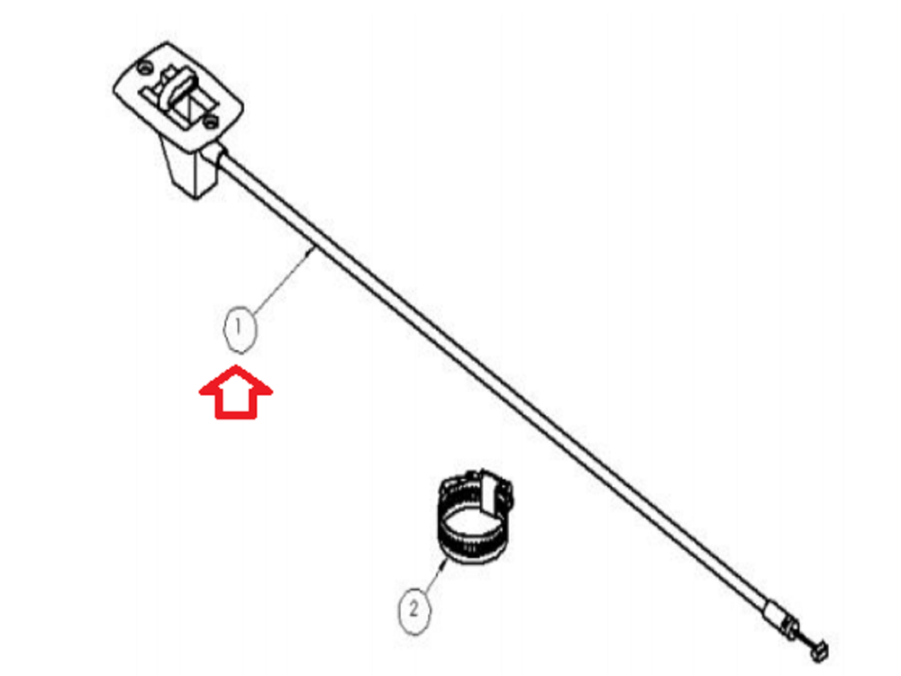 SciFit PRO100 Miscellaneous Actuator Pull Cable Assembly P2039