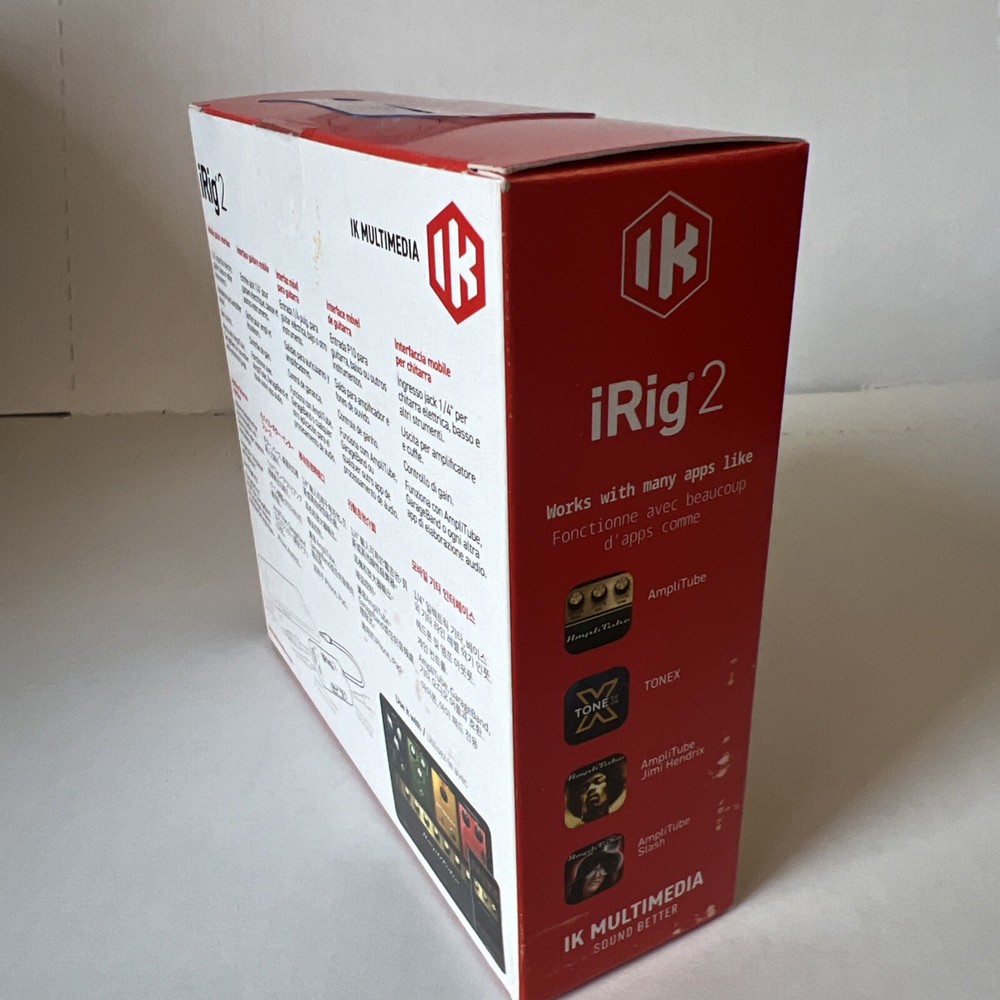 IK Multimedia iRig 2 portable guitar audio interface for iPhone, iPad and more