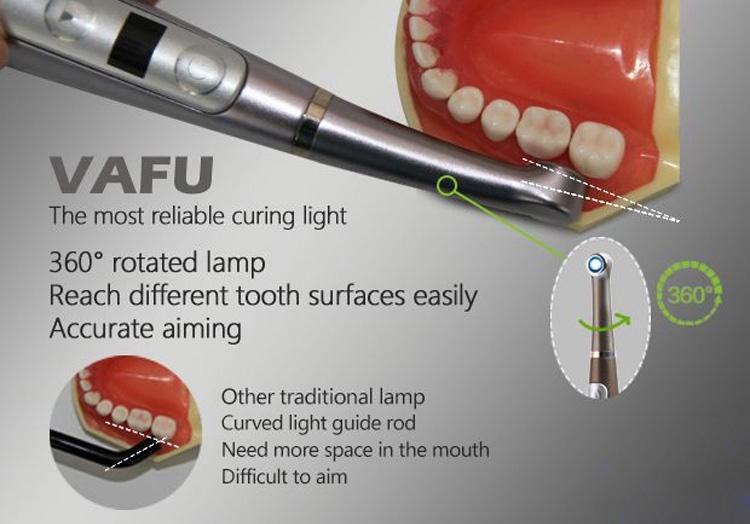VAFU Dental 1 Second LED Curing Light Caries Detection Wireless Charging USSTOCK