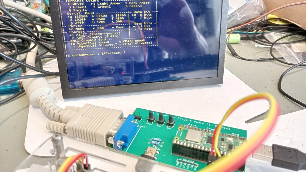 Colour VGA Output & Serial Terminal & SD Card Project for Raspberry Pi Pico- Kit