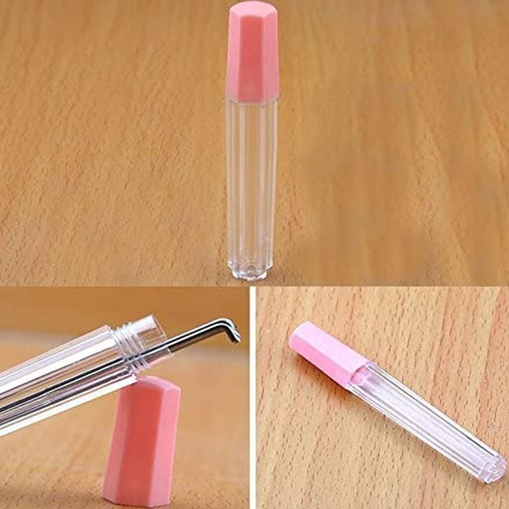 4Pcs Plastic Needle Storage Tubes, Clear Sewing Container for