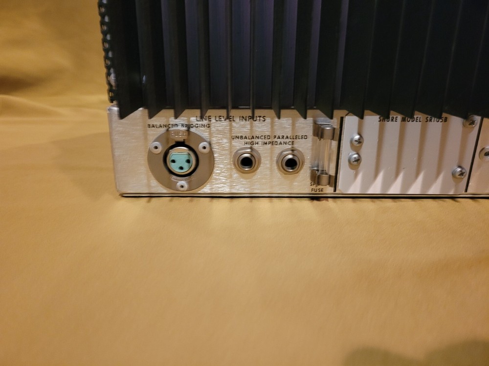 Shure SR105 Series Solid State Mono Power Amplifier Tested Nice Vintage