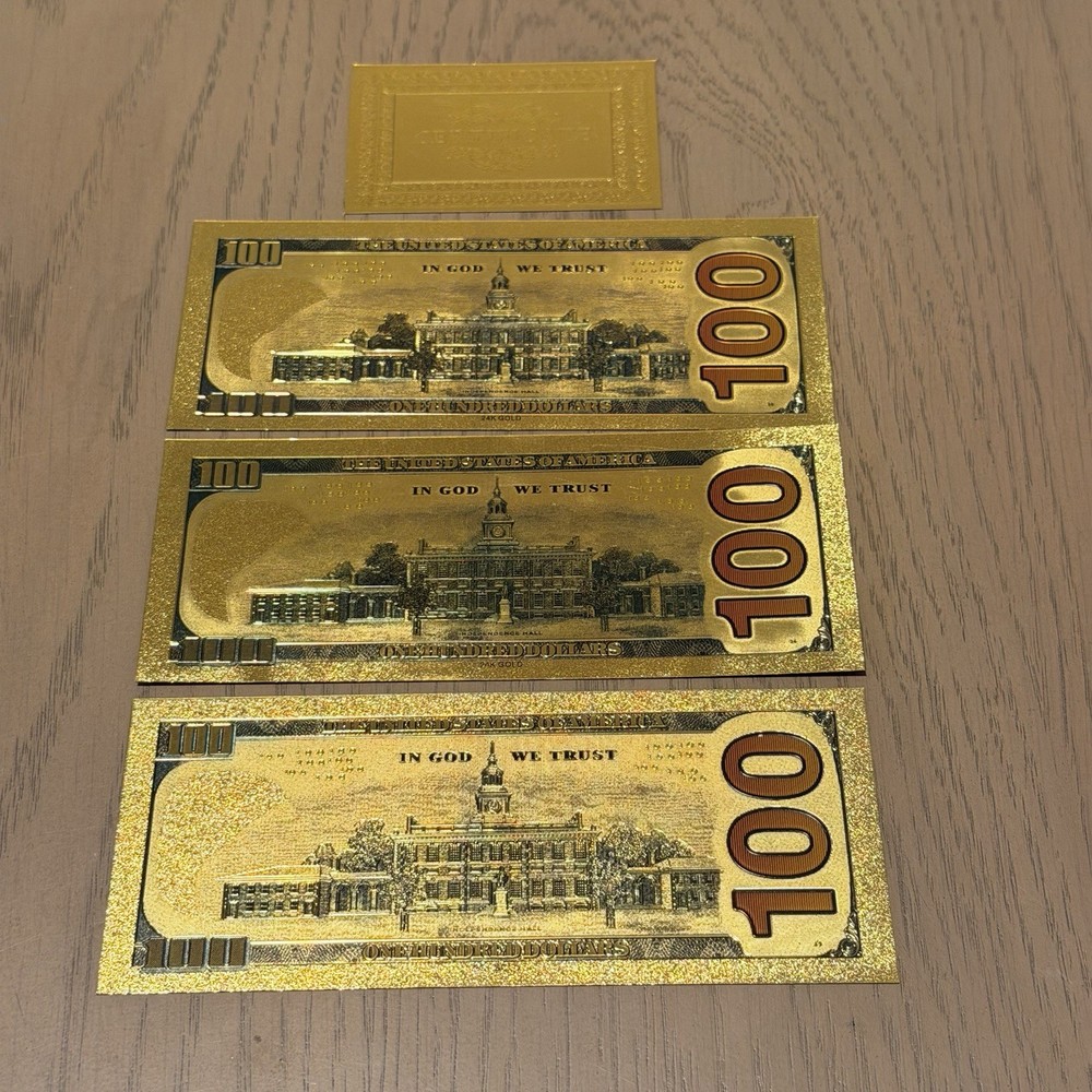 Spider-Man, Daredevil, And Venom 100 Bill Gold plated Banknotes - Authentic Cert
