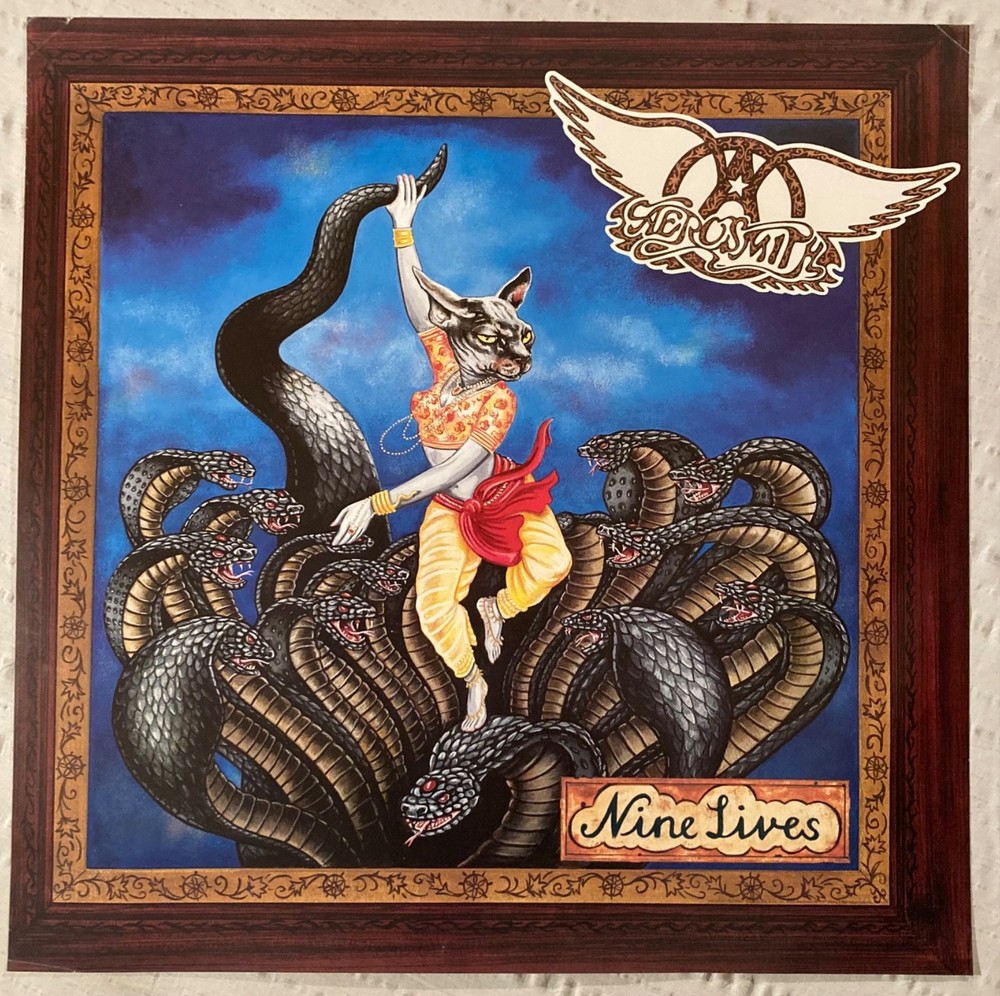 Aerosmith 1996 Promo Poster Nine Lives E