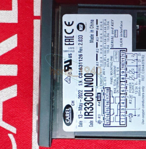 1PCS CAREL IR33C0LN00 Temperature Controller New