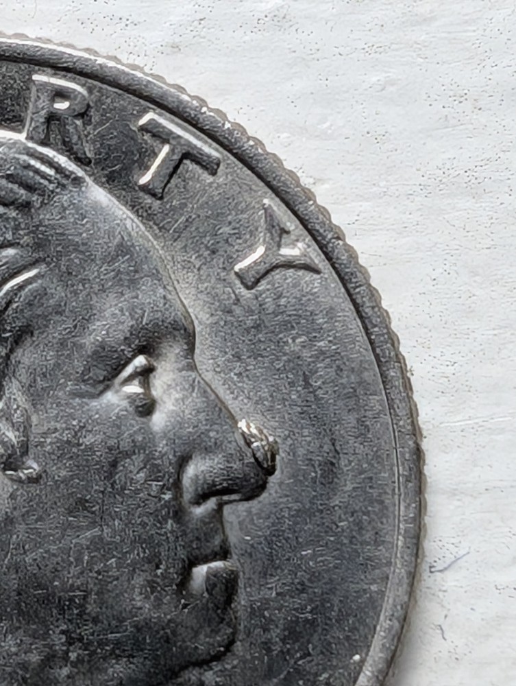 2023 P Quarter w UNIQUE ERROR - PIMPLE/WART ON NOSE