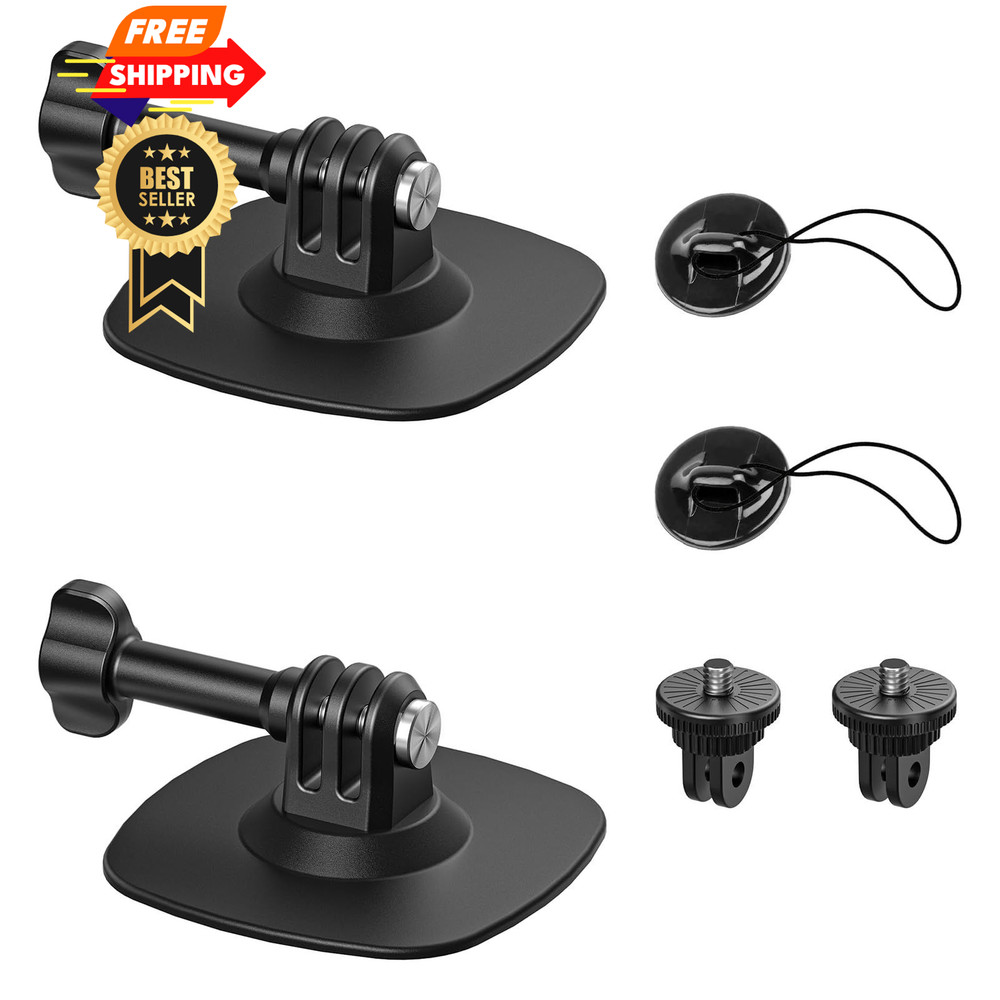 Maectech Flexible Adhesive Mount Compatible for Insta360 Helmet Black