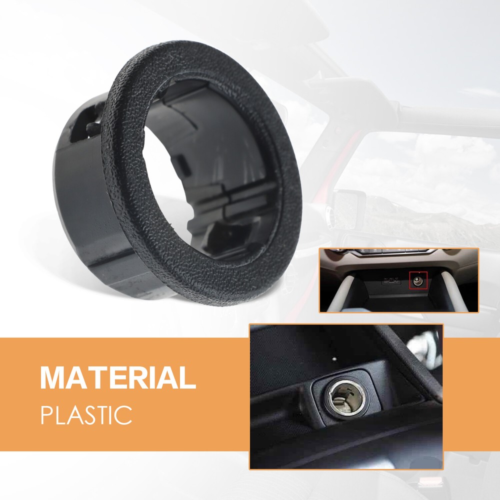 2Pcs Cigarette Lighter Mounting Ring Instrument Panel for 98-08 Dodge Ram 1500