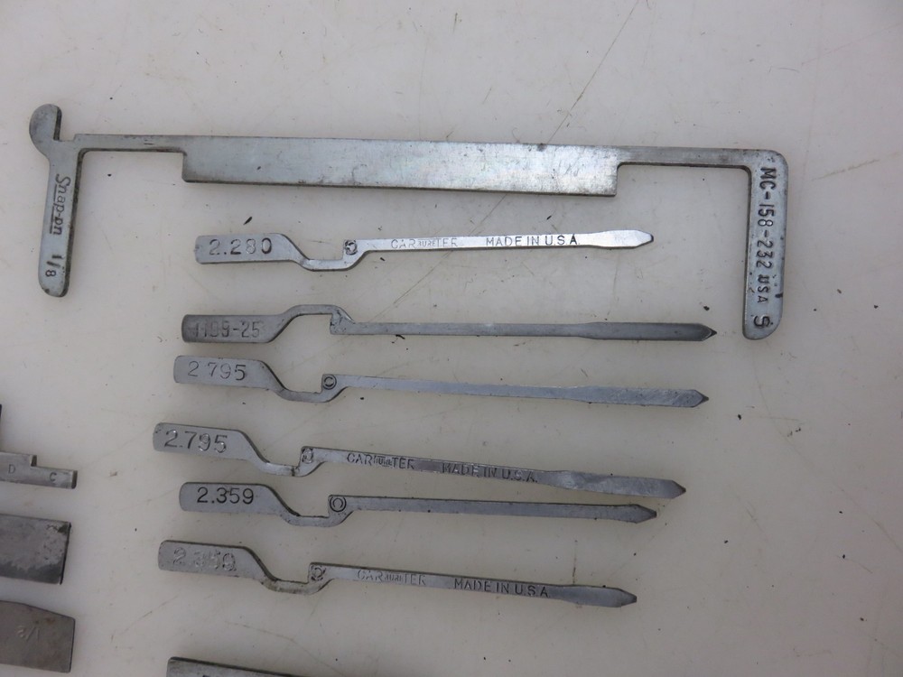 Kent-Moore Snap-On & More Carburetor Float Level Gauge Adjustment Tool Set 20pc