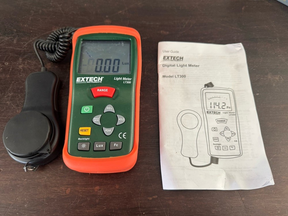 Extech LT300 Digital Light Meter! Tested: WORKS!