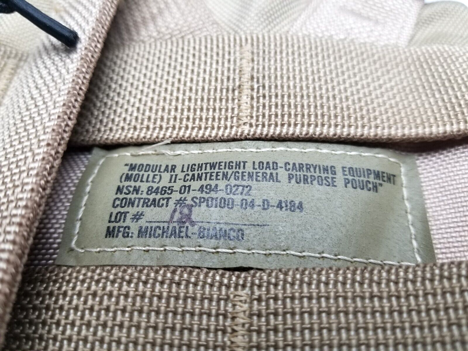 USGI Army 1 QT General Purpose Canteen Pouch Cover Molle II 3-Color Desert MINT