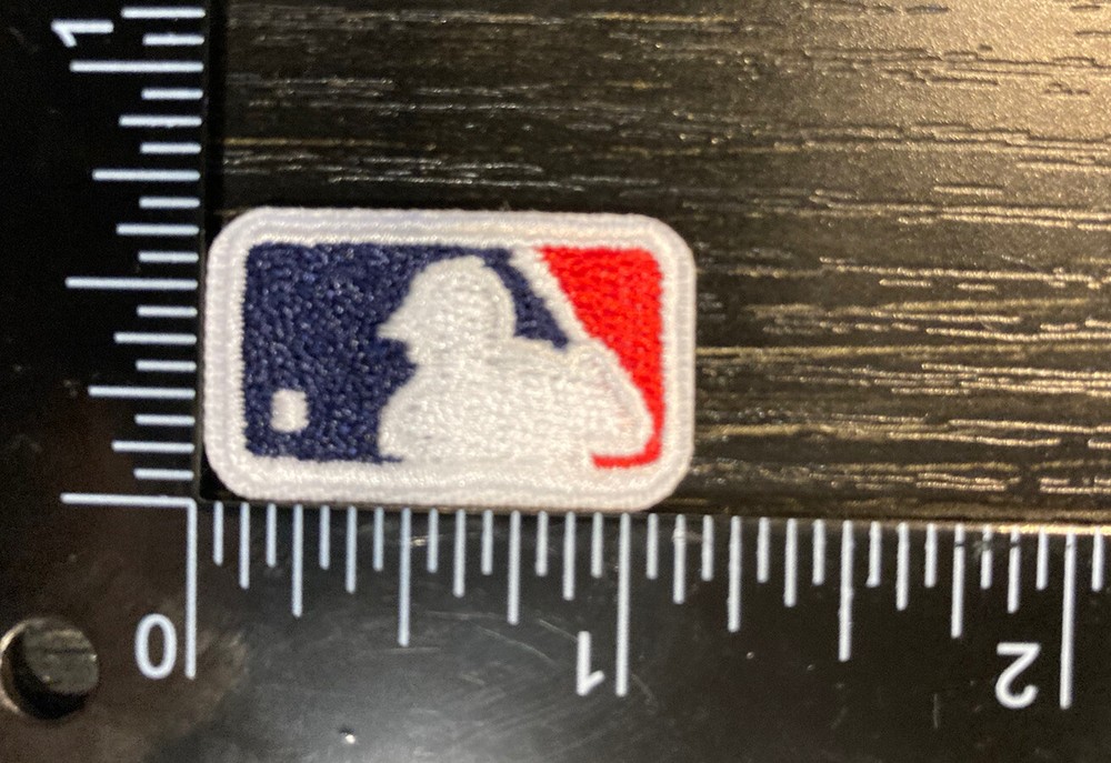 Small MLB Logo Embroidered Iron On Baseball Patch Back Of Hat