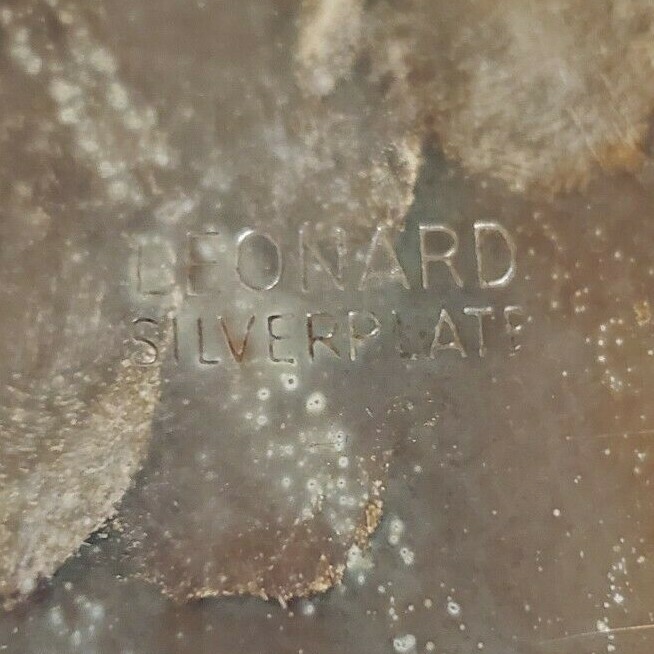 Vintage Ornate Silverplate Serving Tea Tray Footed Scalloped Oval 14" Silver