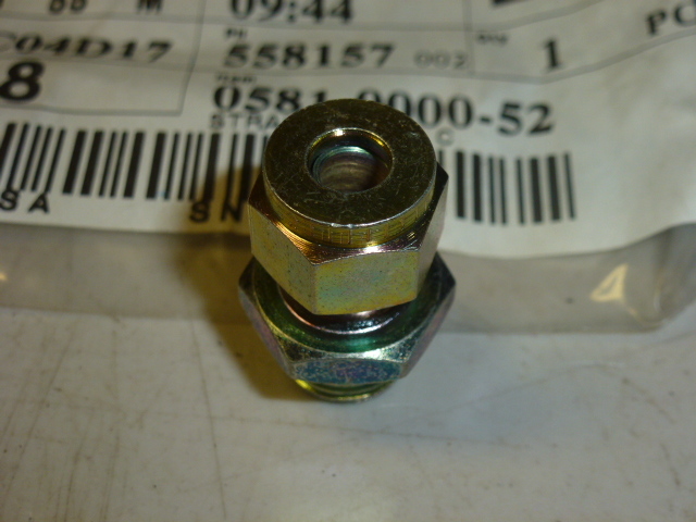 NOS! ATLAS COPCO, COMPRESSION FITTING, ORDER #791908-002, 1/4" OD