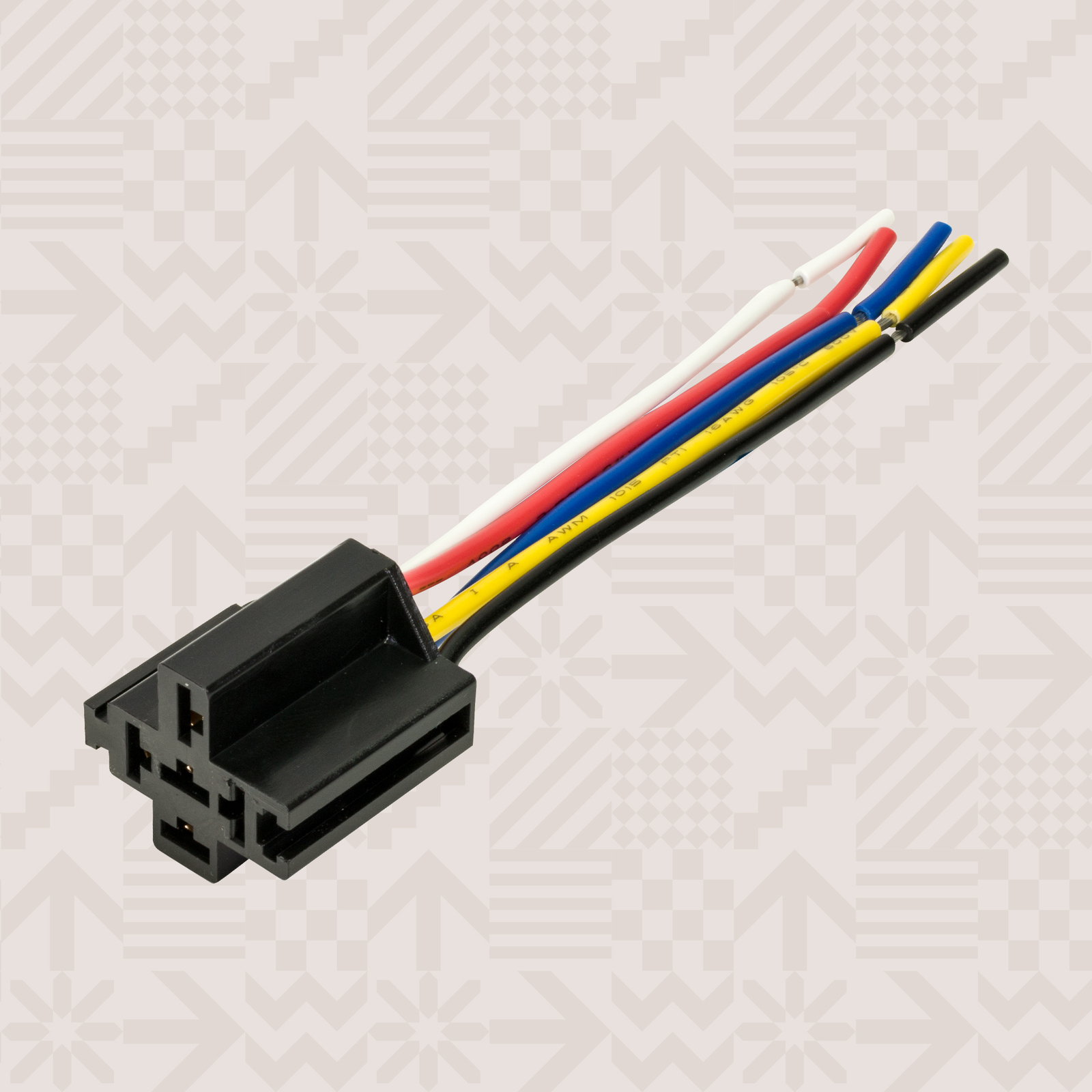 10pc Bosch Style 5-PIN SPDT Interlocking Relay Socket Harness Base (With Wires)