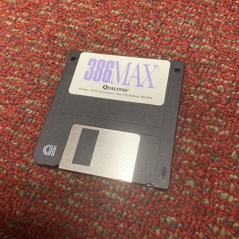 386MAX by Qualitas ~ 3.5 disk Vintage Software