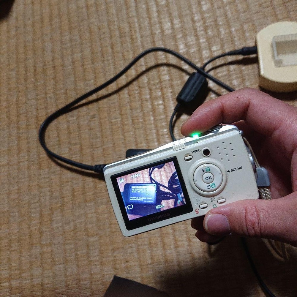 OLYMPUS Silver Compact Digital Camera Tested Working Seller Japan