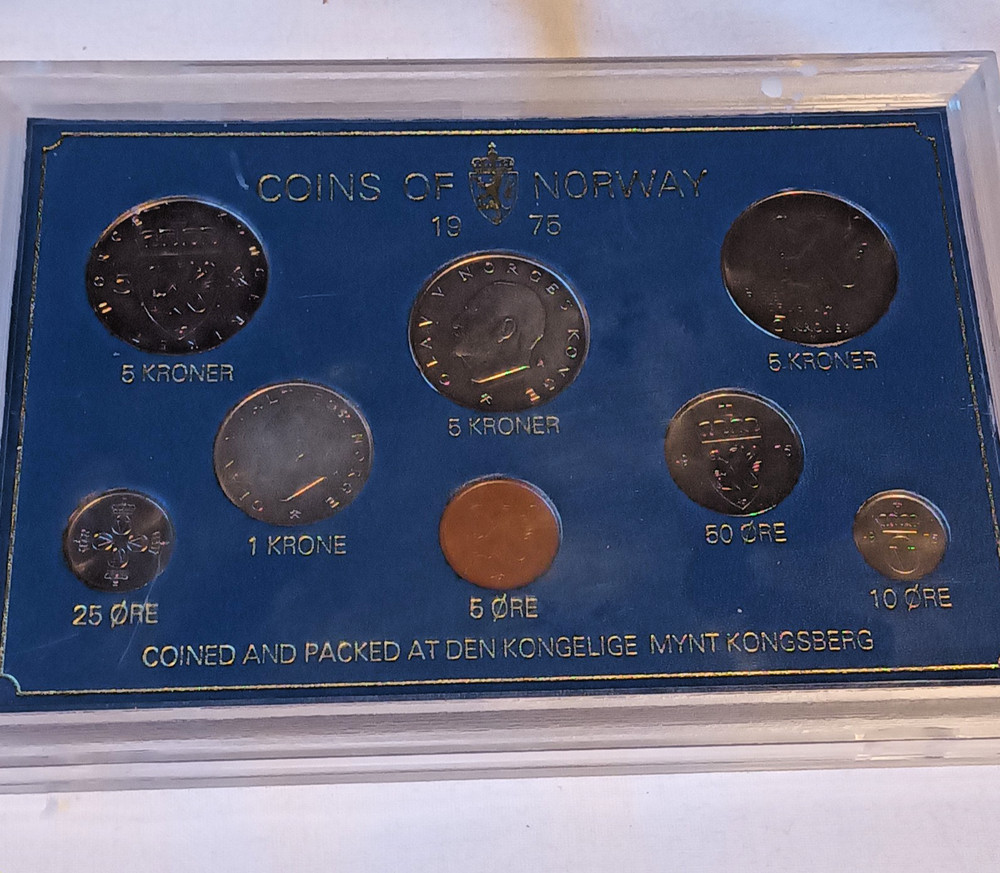 Norway Coin Set 1975 - Uncirculated - Royal Mint
