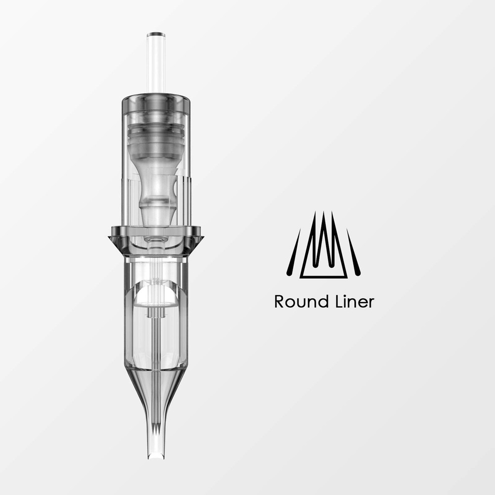 Wormhole 50pcs Assorted Round Liner Tattoo Cartridge Needles