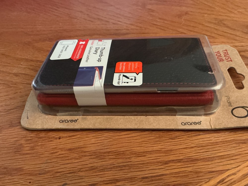 [ARAREE] Thumb-up Diary Case for iPhone 6 - Black comes w/ original packaging