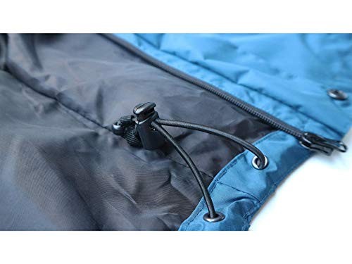 Men's Rain Suit (Jacket + Pants), 100% Waterproof, Breathable, Medium Black