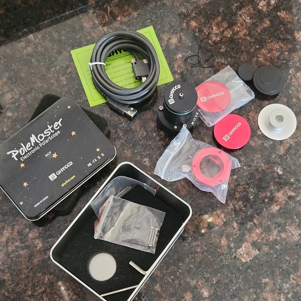 QHYCCD PoleMaster Electronic PolarScope Telescope Accessory with  adapter Mount