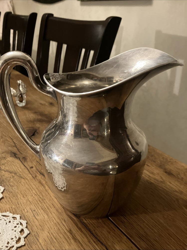 Antique Sheffield Silver Co. Silverplate Water Pitcher Art Deco Pairpoint