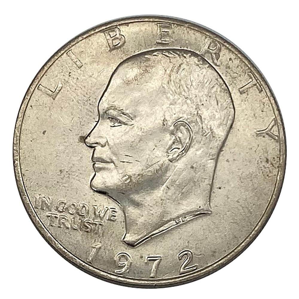 1972 TYPE 2 CLAD EISENHOWER DOLLAR BU