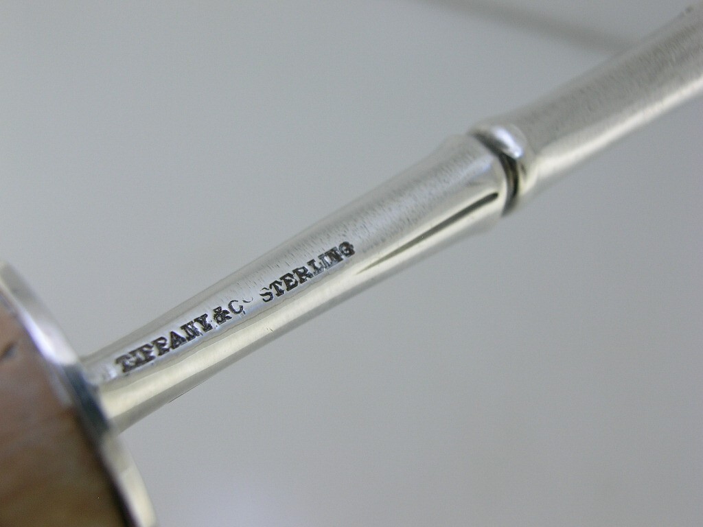 TIFFANY & CO Sterling BAMBOO Wine Bottle Stopper & Spout / Pourer w/ Box