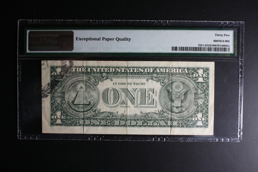 1995 $1 Dollar Bill Huge Printed Fold error PMG ERROR US PAPER MONEY ERROR